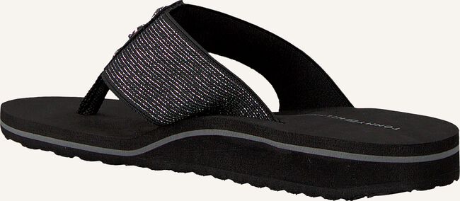 Zwarte TOMMY HILFIGER Teenslippers ELEVATED METALLIC BEACH SANDAL Zwarte TOMMY HILFIGER Teenslippers ELEVATED METALLIC BEACH SANDAL - large