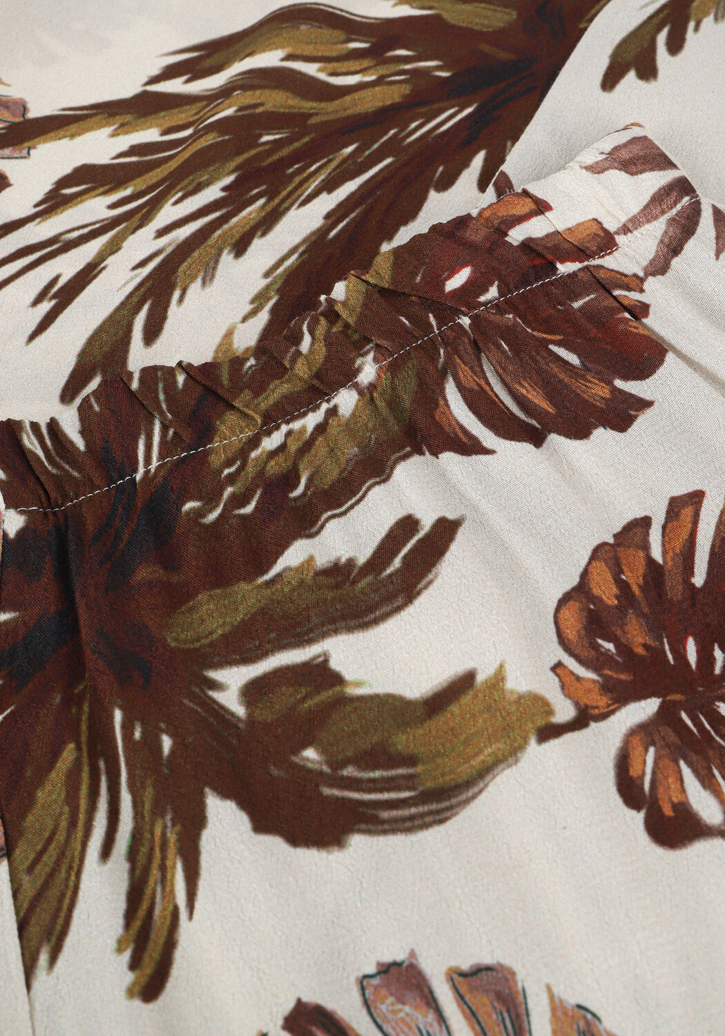 Zand KNIT-TED Wijde broek JUSTINE - large