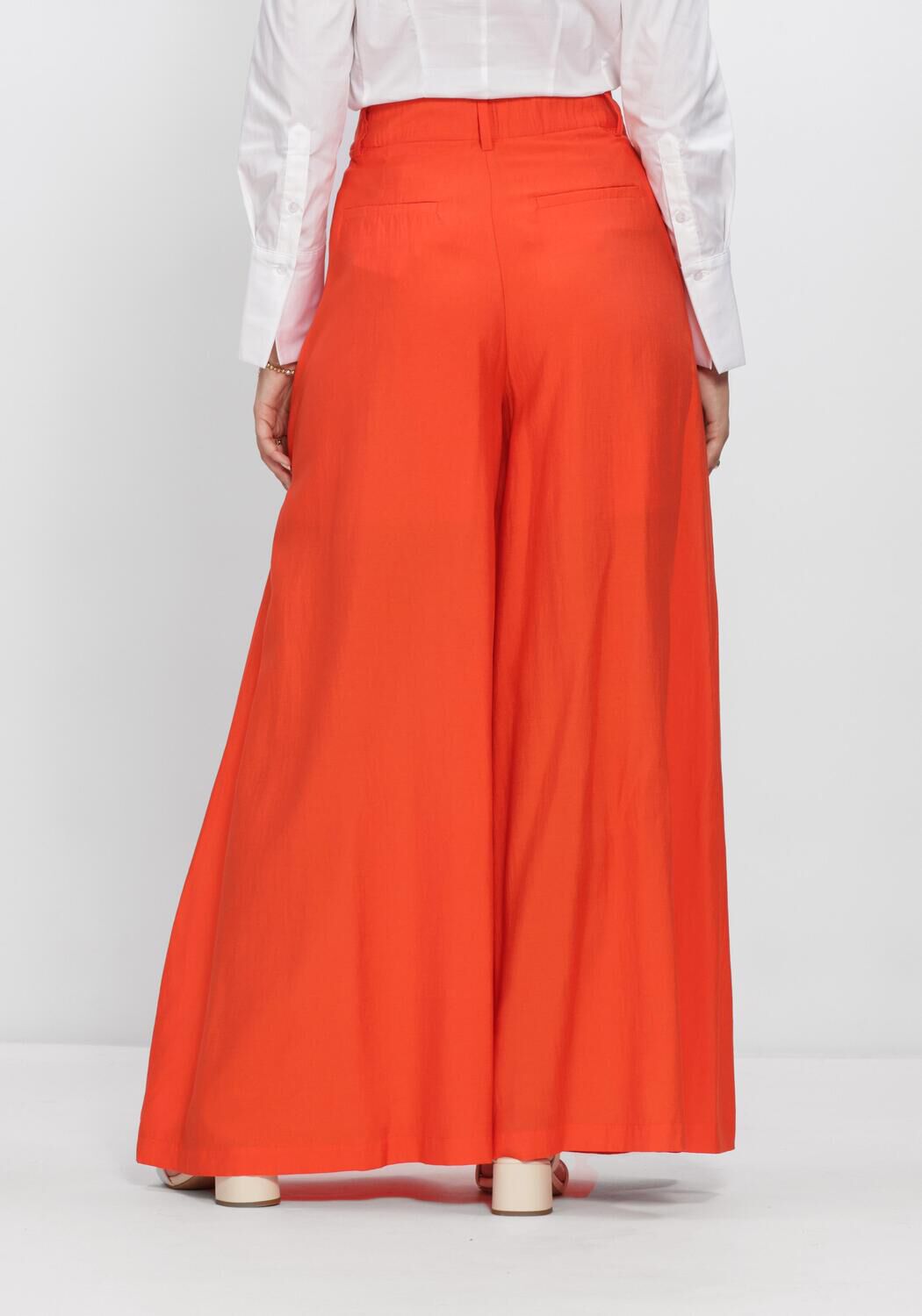 Oranje CO'COUTURE Wijde broek AURACC SKIRT LL PANT - large