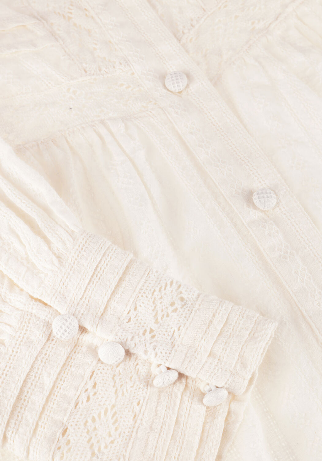 Witte NEO NOIR Blouses BRIA DOBBY BLOUSE - large