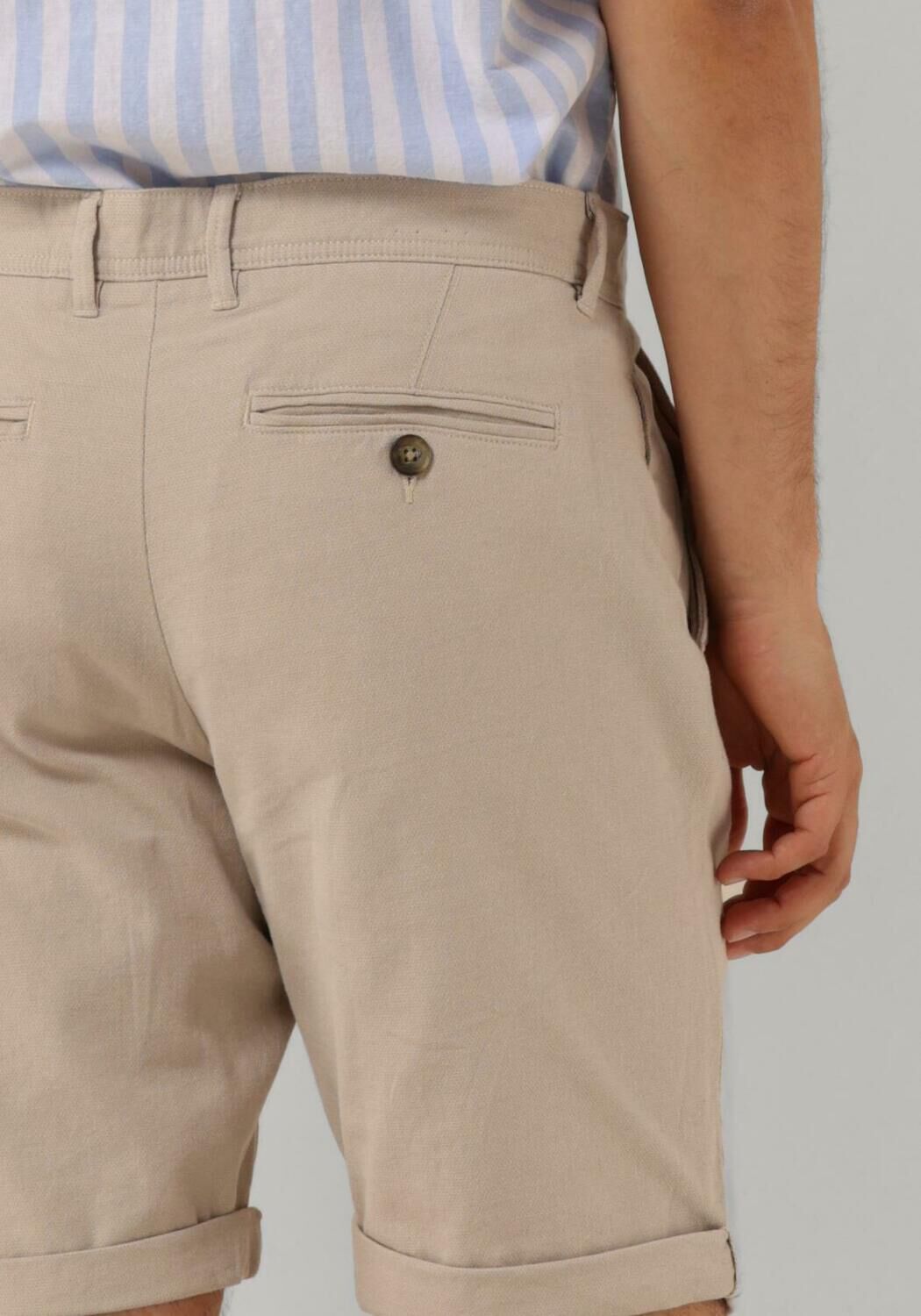 SELECTED HOMME Heren Broeken Slhslim-luton Flex Shorts Noos Beige