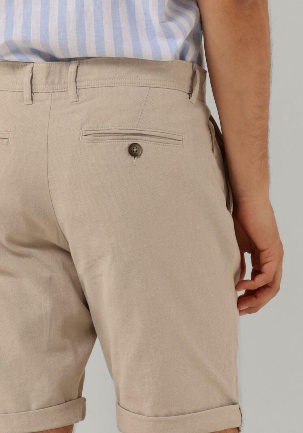 SELECTED HOMME Heren Broeken Slhslim-luton Flex Shorts Beige