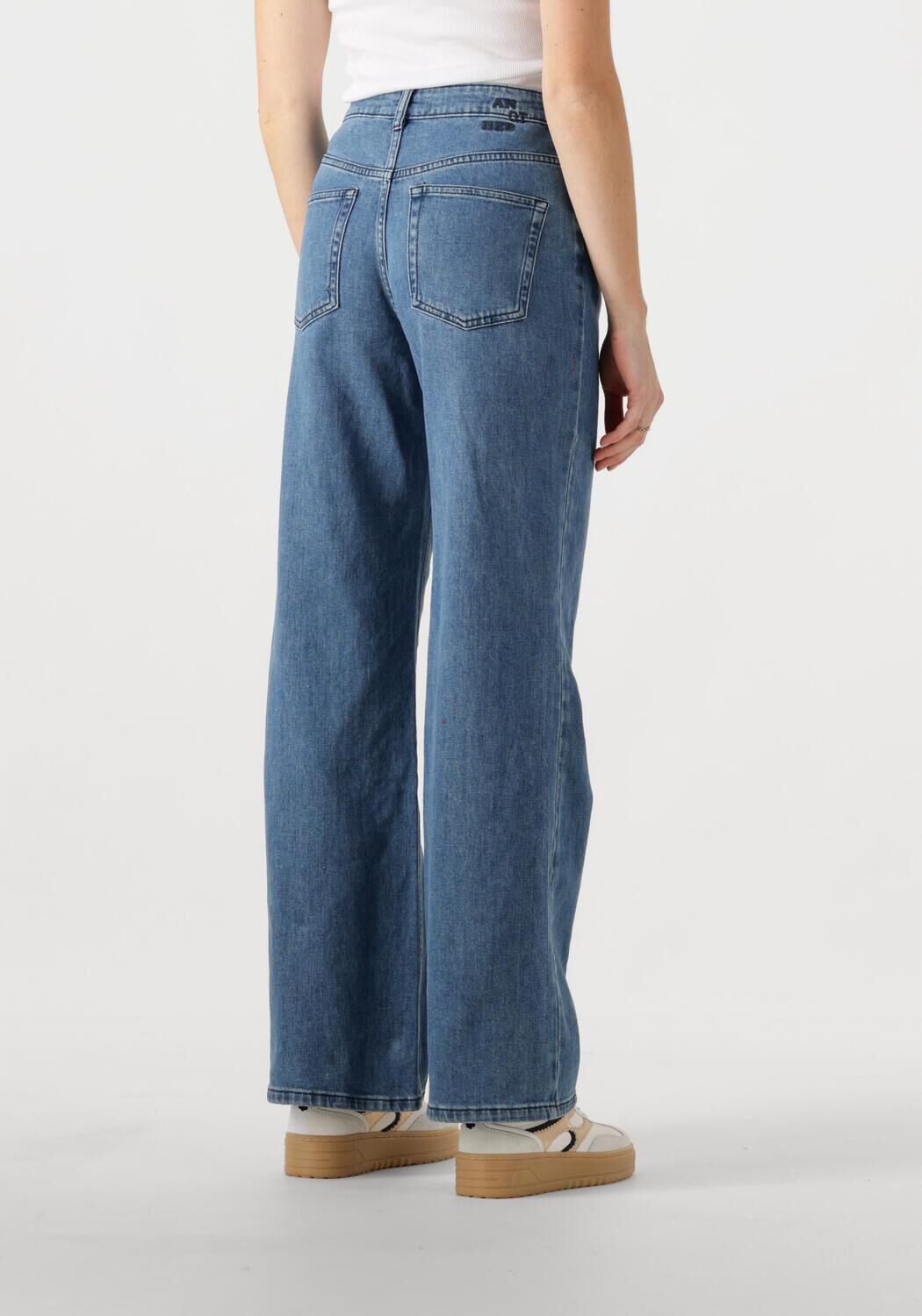 ANOTHER LABEL Dames Jeans Moore Denim Blauw