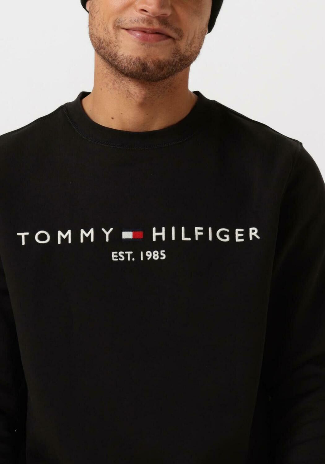 Tommy hilfiger trui heren zwart sales