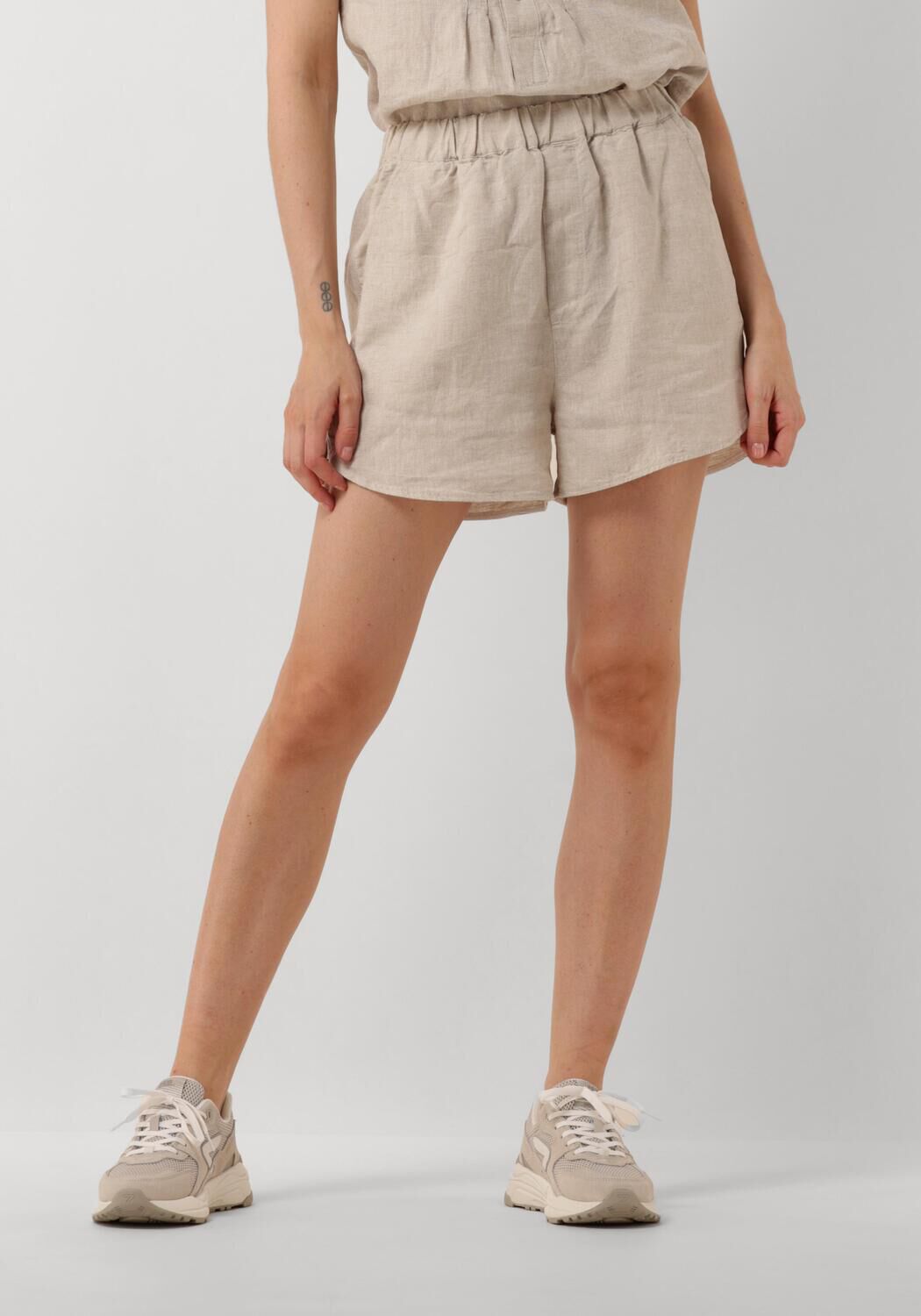 VANILIA Dames Broeken Linen Short Zand