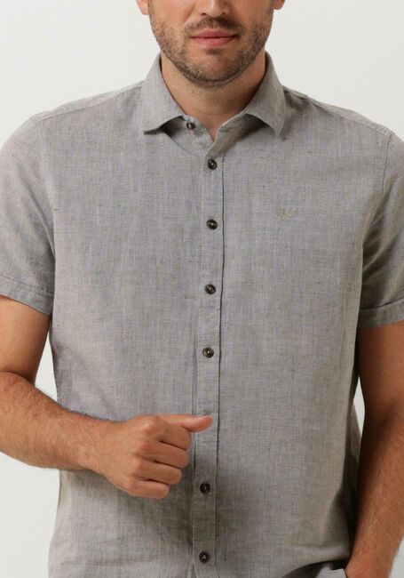 Groene PME LEGEND Casual overhemd SHORT SLEEVE SHIRT CTN LINEN 2TONEN OWEN - large
