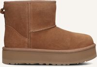 Cognac UGG Vachtlaarzen KIDS CLASSIC MINI PLATFORM - medium