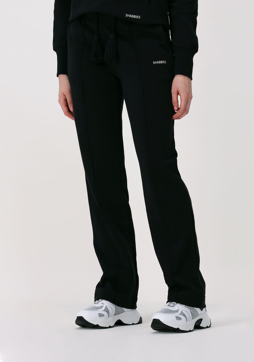 Zwarte SHABBIES Joggingbroek SHC0005 STRAIGHT LEG SWEATPANTS | Omoda