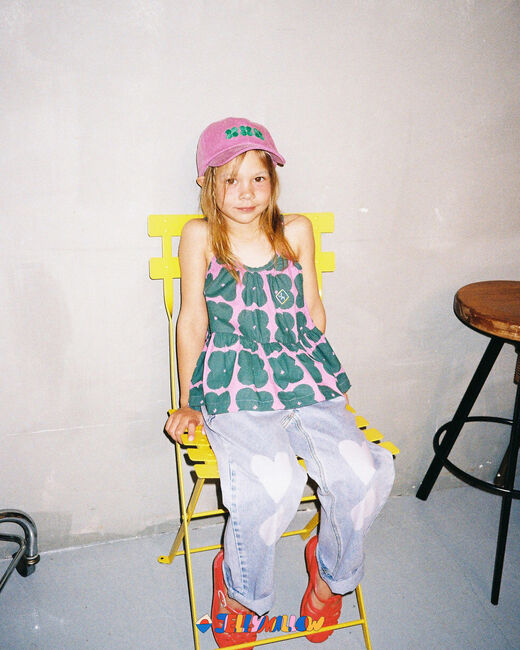 Blauwe Jelly Mallow Mom jeans HEART DENIM PANTS Blauwe Jelly Mallow Mom jeans HEART DENIM PANTS - large