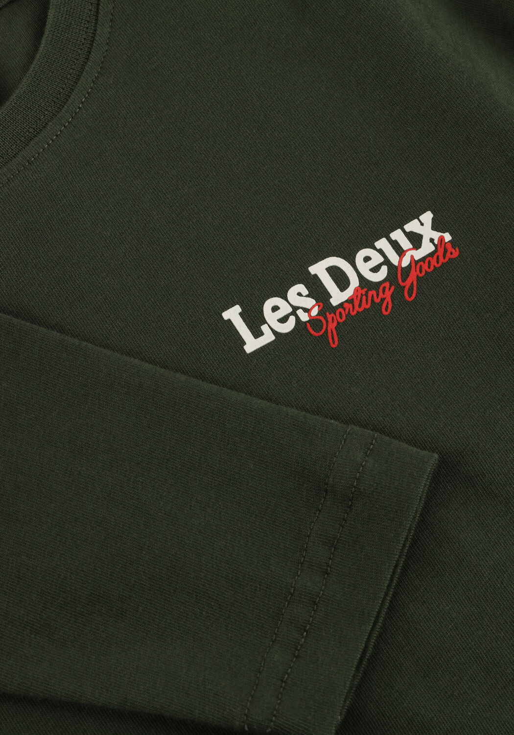 Donkergroene LES DEUX T-shirt RACING LS T-SHIRT KIDS - large