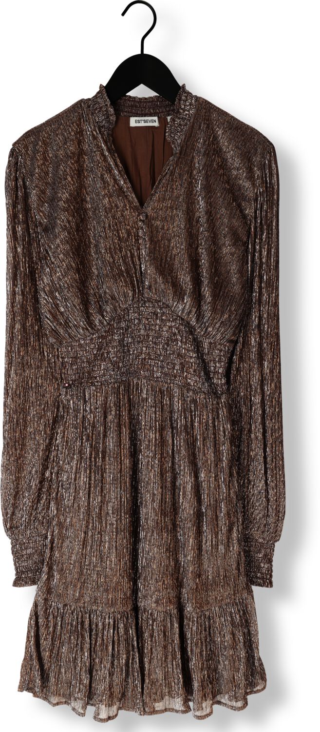 EST'SEVEN Dames Jurken St Trpz Dress Brons