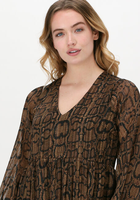 Bruine FREEBIRD Mini jurk EZRA DRESS - large