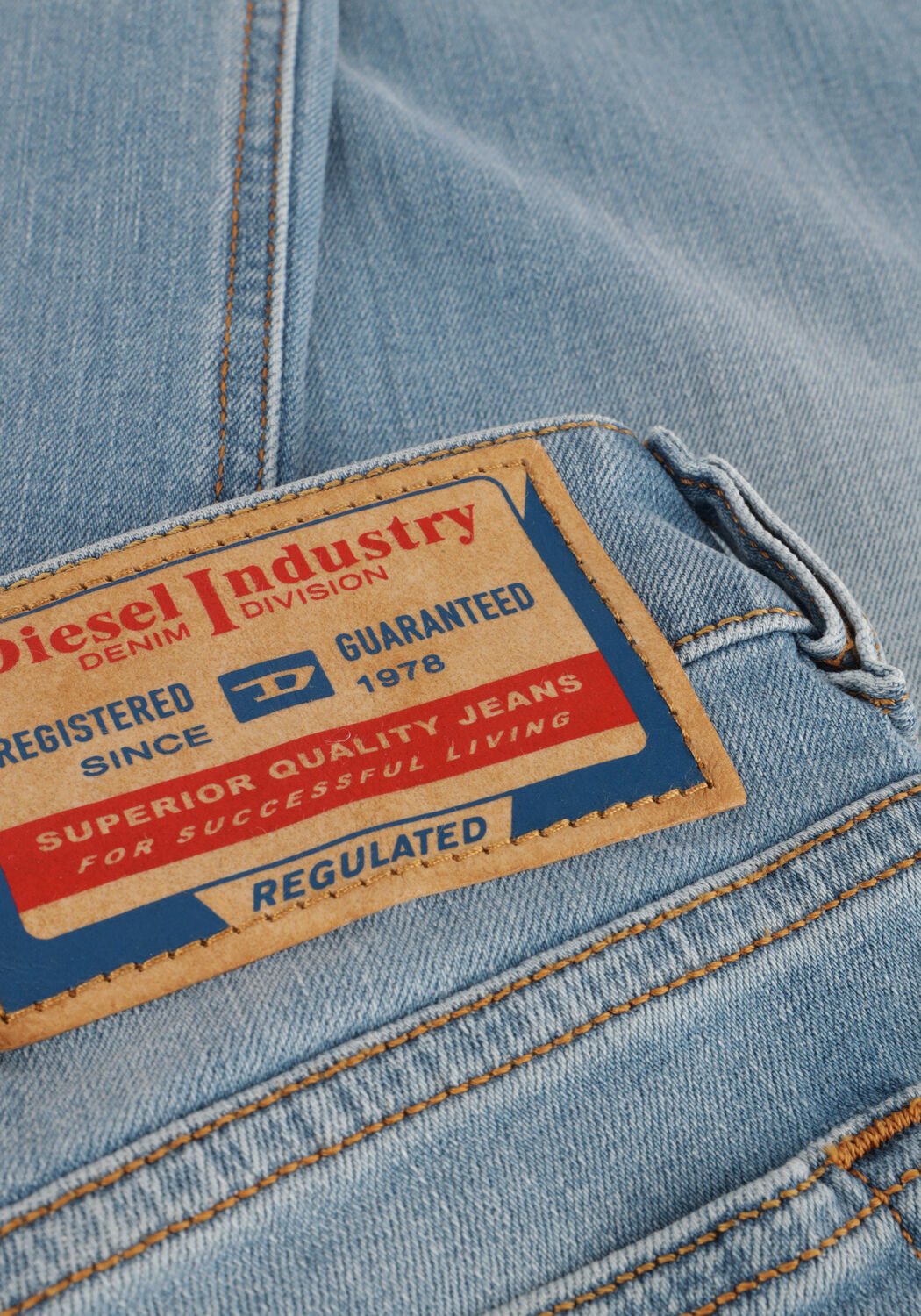 Lichtblauwe DIESEL Skinny jeans 1979 SLEENKER - large