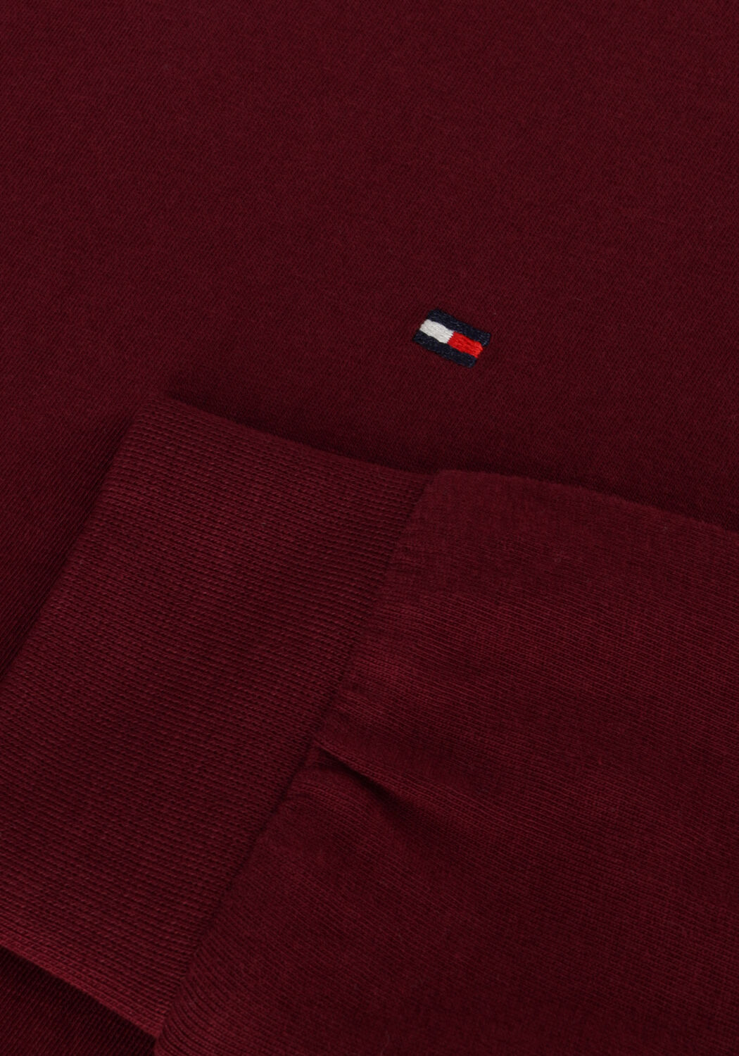 Paarse TOMMY HILFIGER T-shirt ESSENTIAL TEE L/S - large