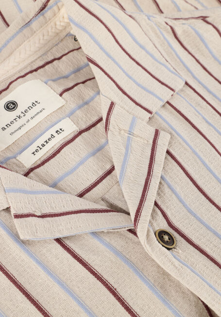 Beige ANERKJENDT Casual overhemd AKLEON S/S STRUCTURE SHIRT Beige ANERKJENDT Casual overhemd AKLEON S/S STRUCTURE SHIRT - large