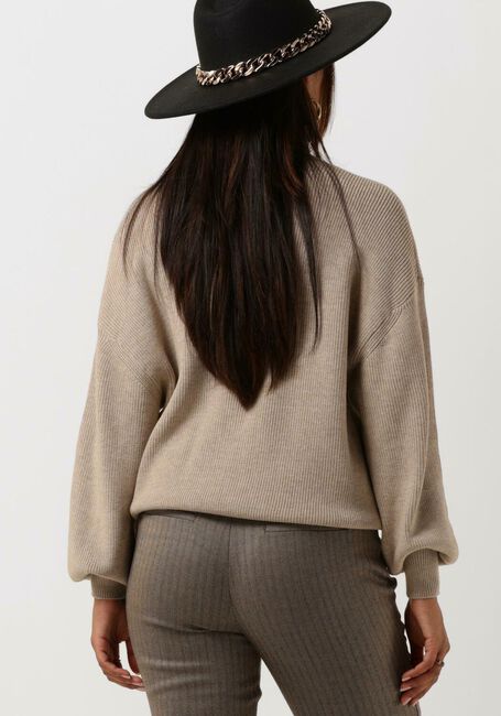 Beige MSCH COPENHAGEN Coltrui MAGNEA RACHELLE RIB PULLOVER - large