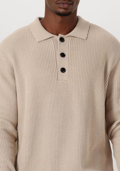 Beige BUTCHER OF BLUE Trui GALWAY POLO LS - large