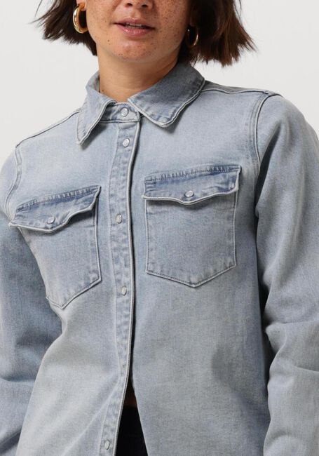 Lichtblauwe MY ESSENTIAL WARDROBE Blouses DAGMARMW 168 SHIRT - large