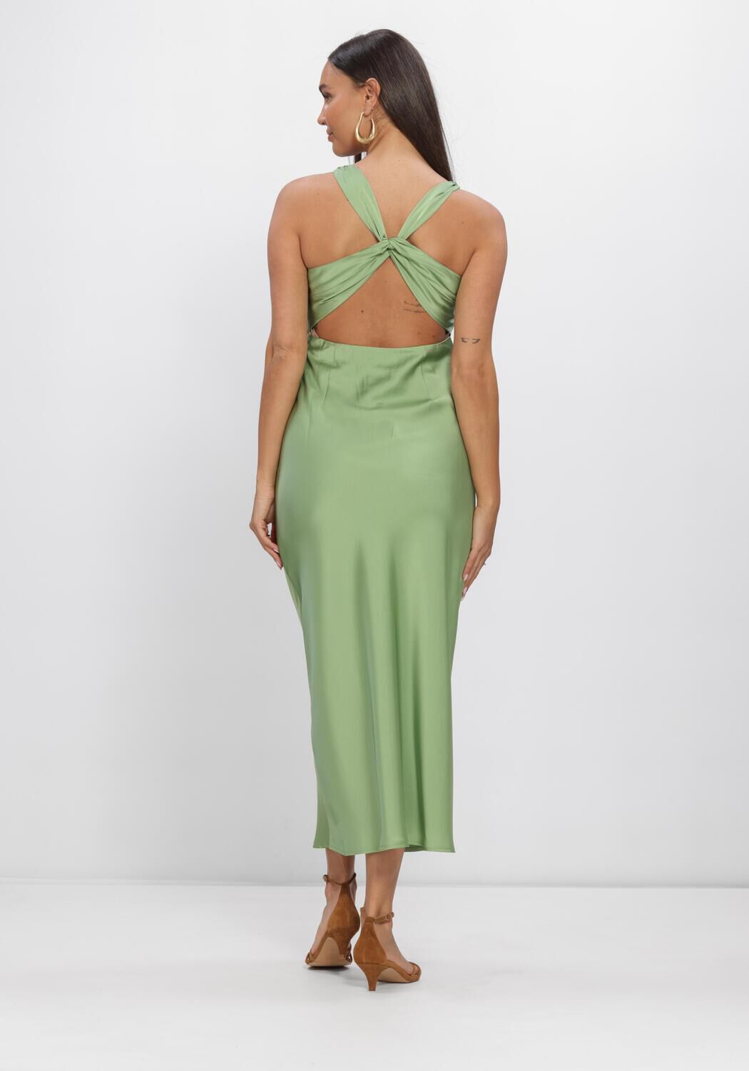 Groene MODSTR&Ouml;M Jurken AIJAMD DRESS - large