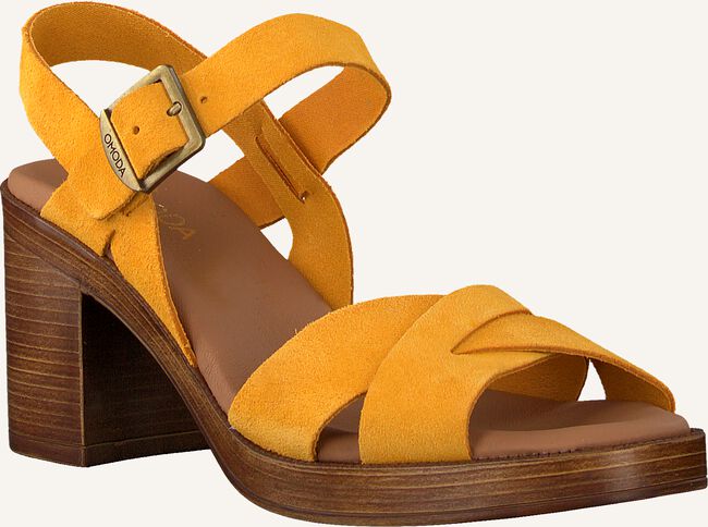 Gele OMODA Platte sandalen 4538 Gele OMODA Platte sandalen 4538 - large