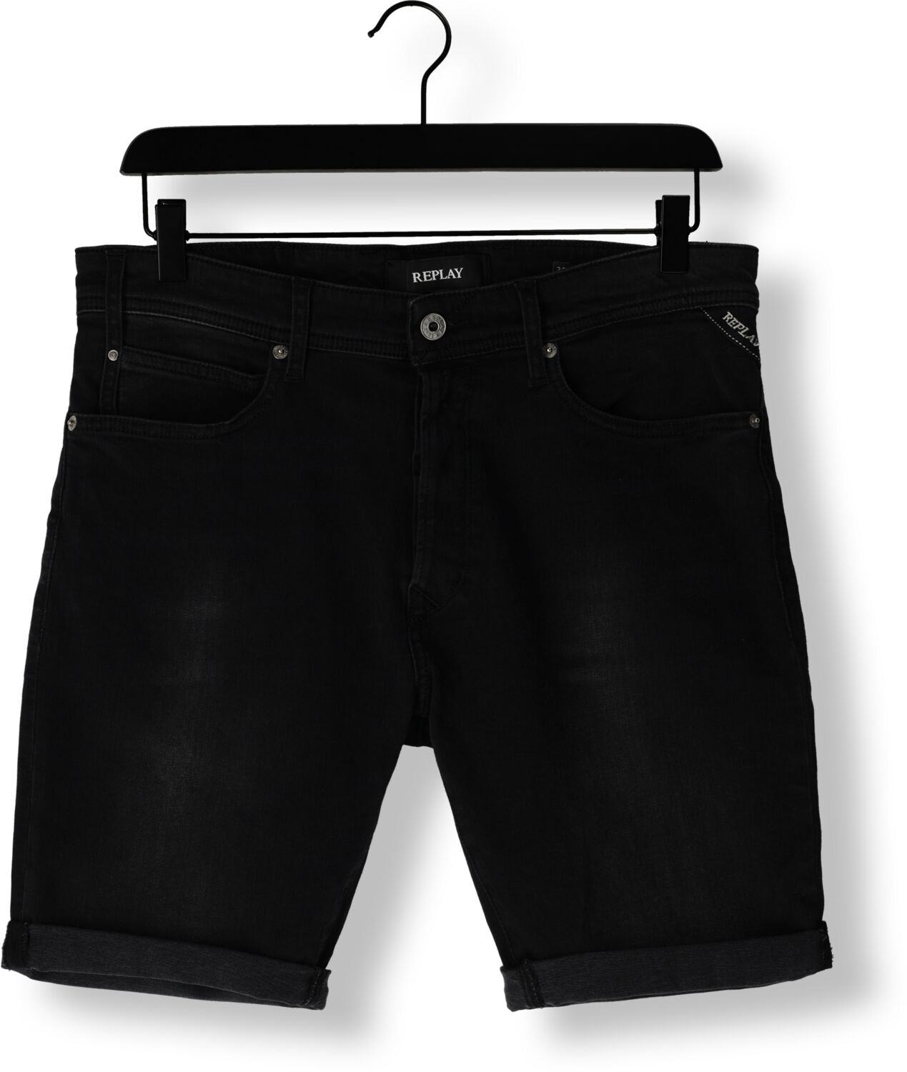 REPLAY Heren Jeans Rbj.981 Short Donkergrijs