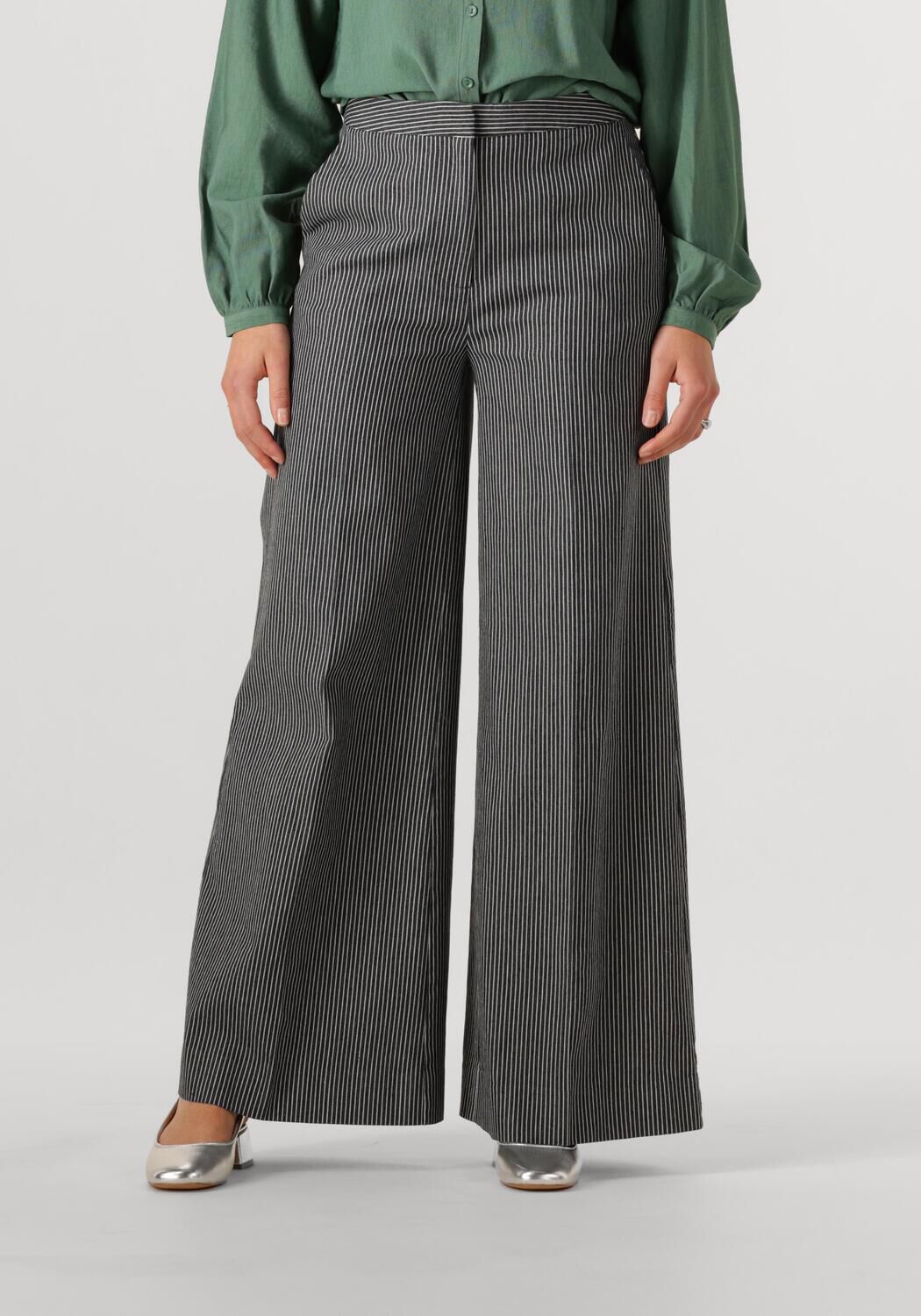 ANOTHER LABEL Dames Broeken Moore Wide Pants Wit