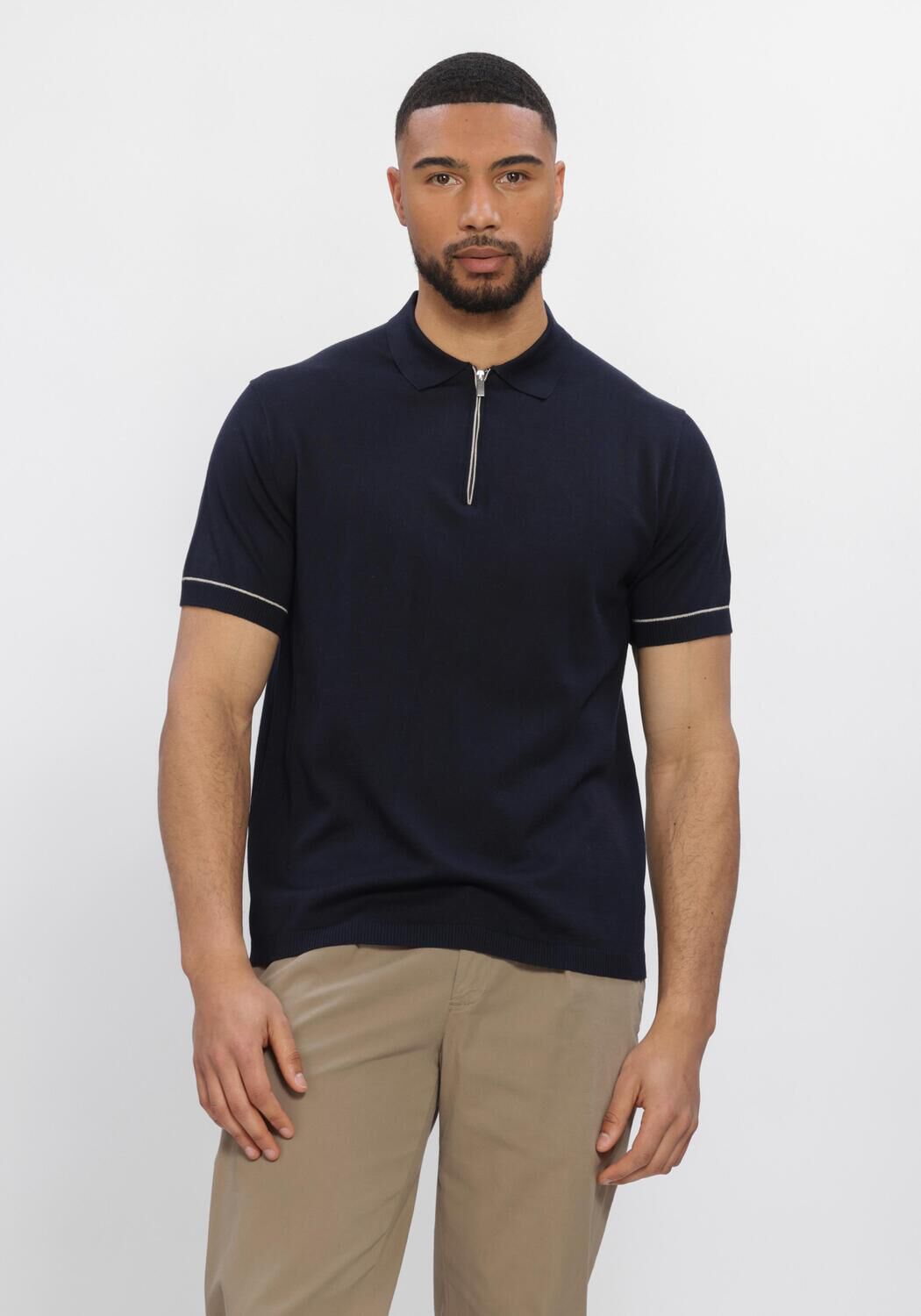Donkerblauwe STEFANO LAURAN Polo POLO BASTIAN - large