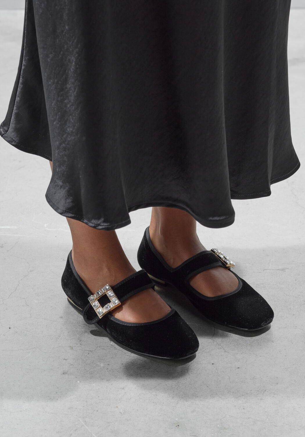 Zwarte STEFANO LAURAN Ballerina's BAILARINA ADORNO - medium