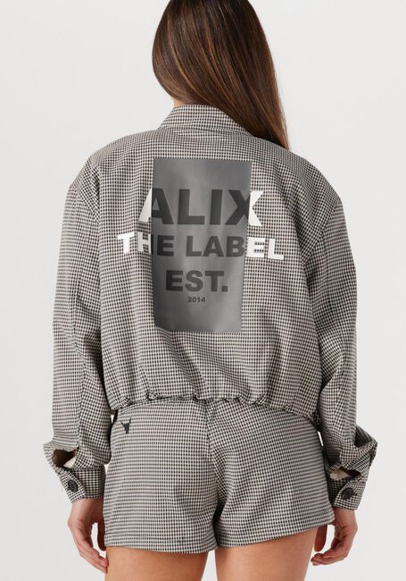 Beige ALIX THE LABEL Jack LADIES WOVEN CROPPED BOUCLE JACKET - large