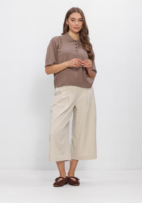 Grijze MSCH COPENHAGEN Broeken MSCHMARYLA HENRIKA HW CULOTTE PANTS - large