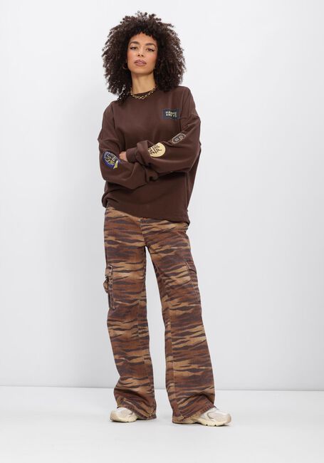 Bruine HARPER & YVE Wijde broek STELLA-PA - large