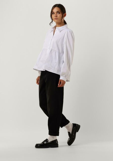 Witte LEVETE ROOM Blouses LR-ISLA SOLID 64 SHIRT - large
