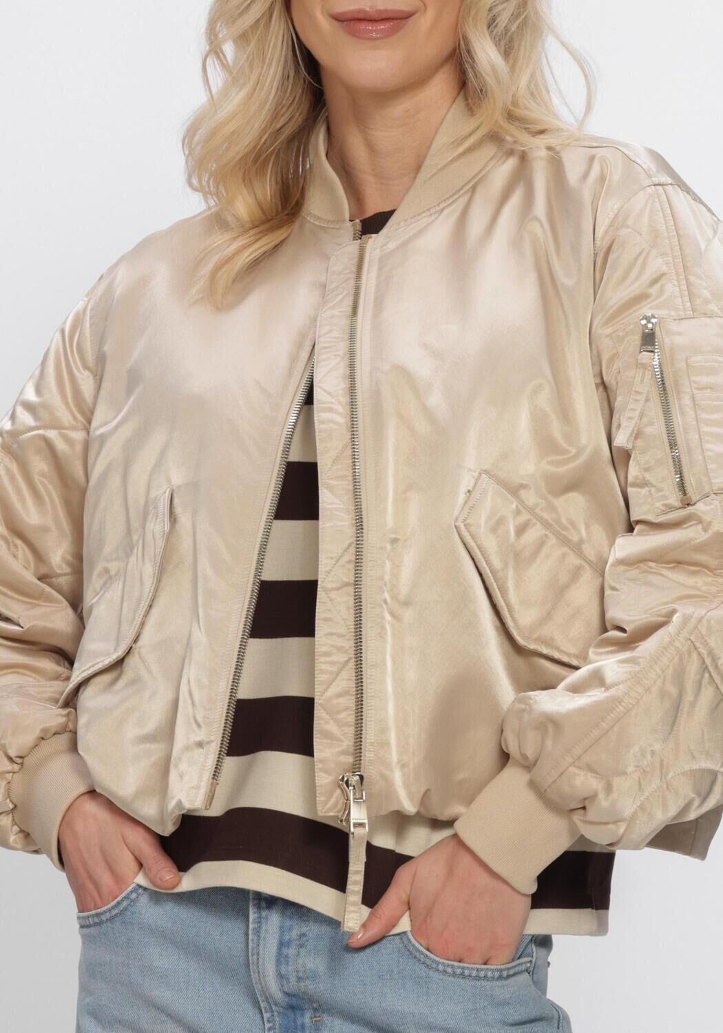 Beige BEAUMONT Jack HADY BOMBER - large