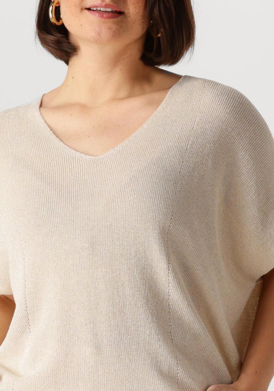 NUKUS Dames Tops & T-shirts Dina Top Lurex Gebroken Wit
