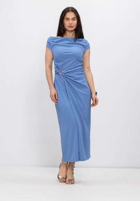 Blauwe FREEBIRD Maxi jurk F-JER-PES-CREPE-26-1 - large
