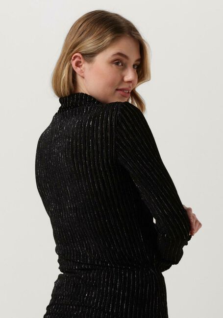 Zwarte ANOTHER LABEL  CHARLOT VELVET TOP L/S - large