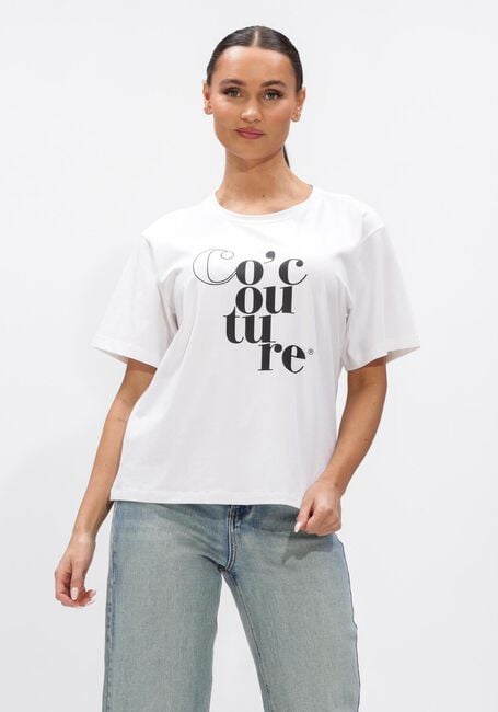 Witte CO'COUTURE Tops & T-shirts COCOUTURE BOX TEE - large