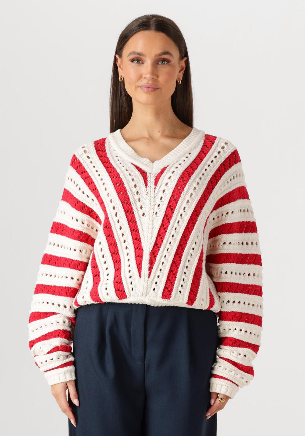 CATWALK JUNKIE Dames Truien & Vesten Ajour Knit Rood