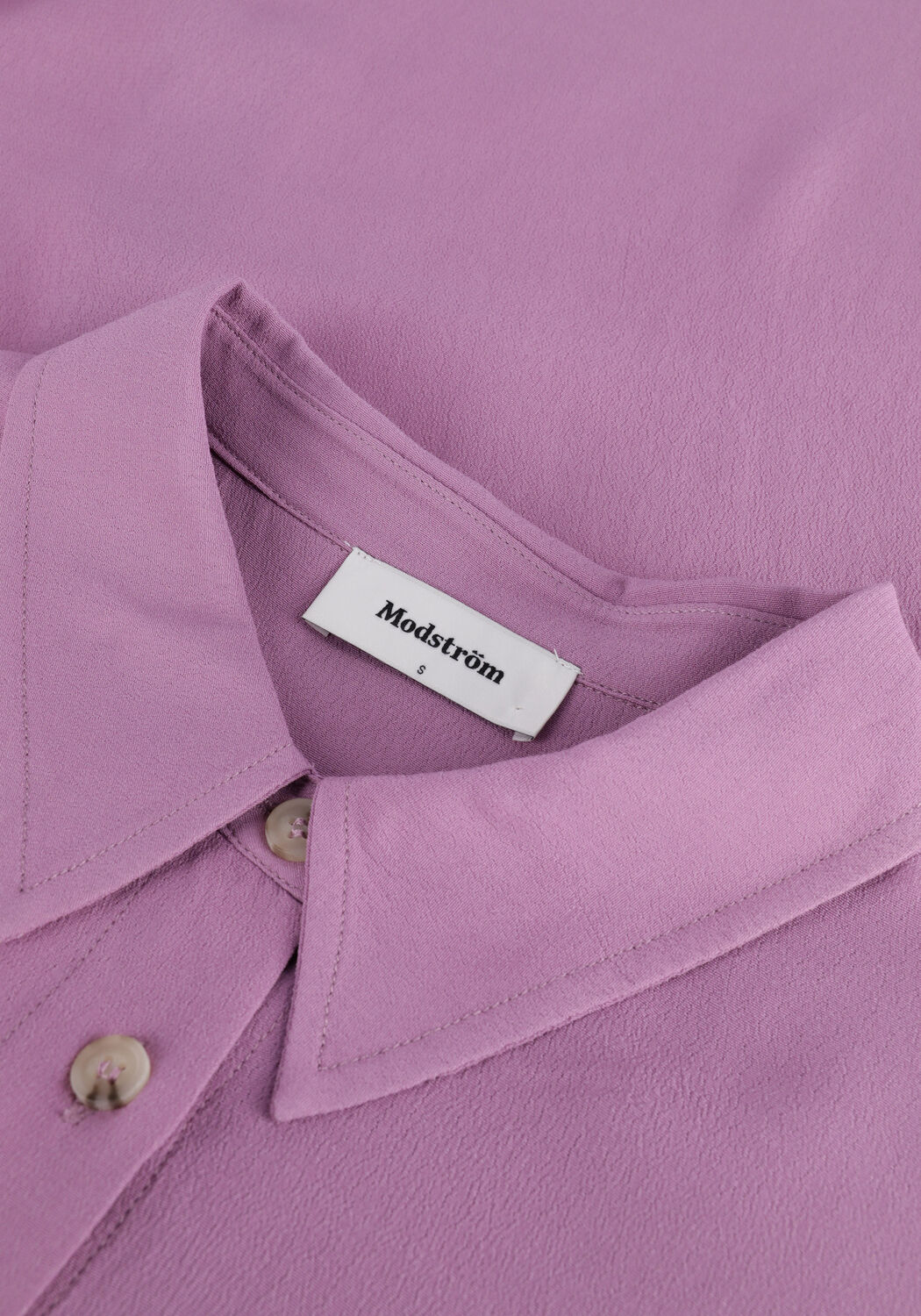 Paarse MODSTR&Ouml;M Midi jurk RUFUS DRESS - large