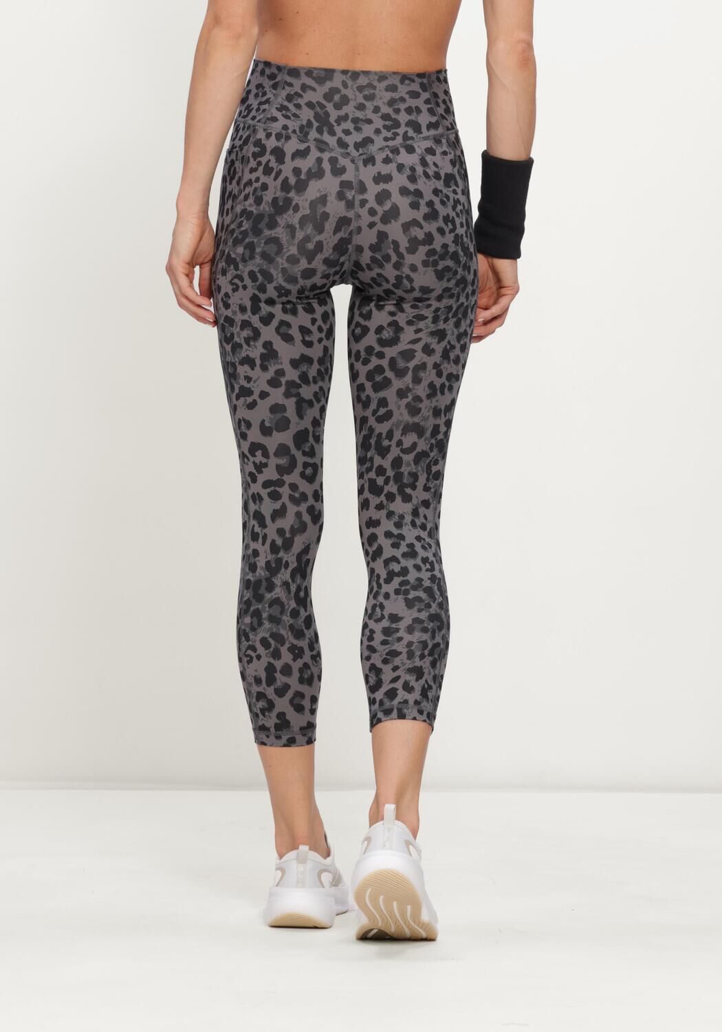 Bruine ADIDAS Sportleggings OPT ESS AOP 7/8 - large