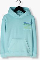Turquoise SCOTCH & SODA Sweater RELAXED FIT ARTWORK HOODIE WHIT WASHING IN ORGANIC COTTON