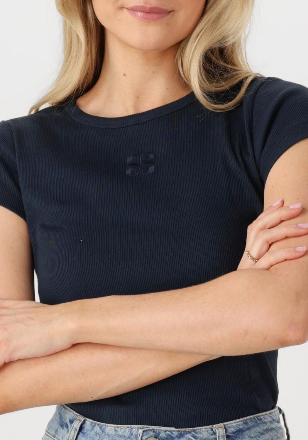 MY ESSENTIAL WARDROBE Dames Tops & T-shirts Mandymw Tee Zwart