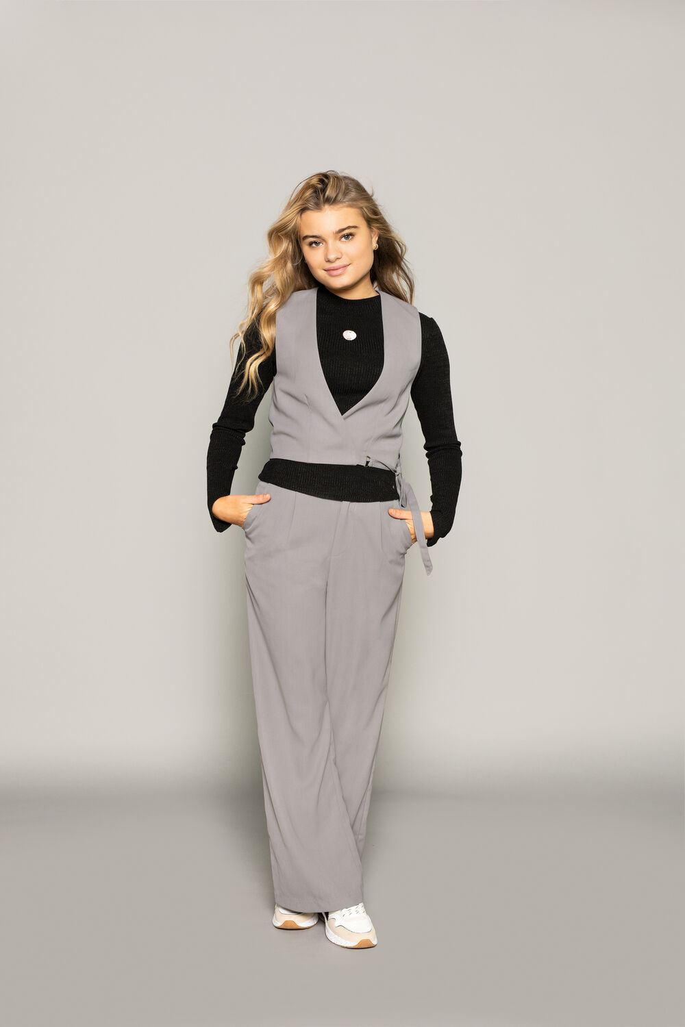 FRANKIE & LIBERTY Meisjes Broeken Kaia Pants Grijs