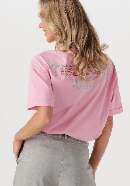 Roze ALIX THE LABEL T-shirt LADIES KNITTED ADVENTURE T-SHIRT - large