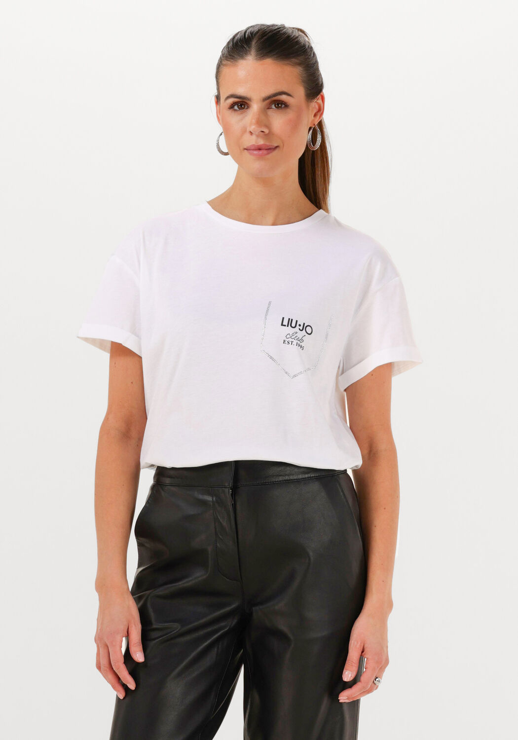 LIU JO Dames Tops & T-shirts Ecs T-shirt Moda M c Wit