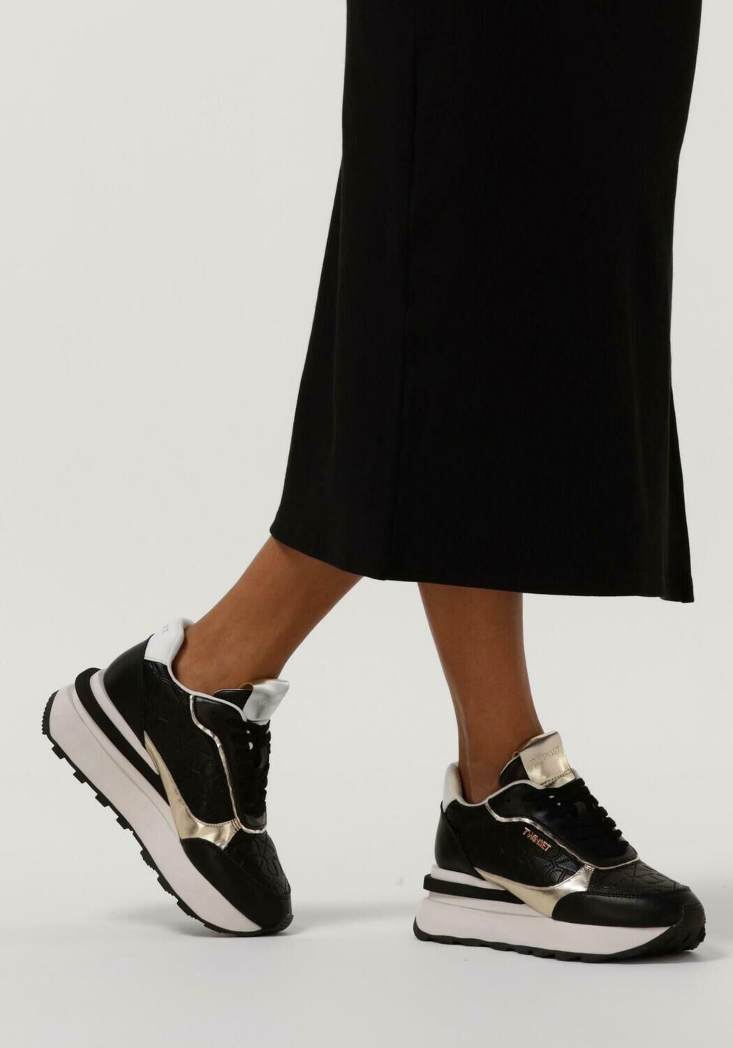 Zwarte TWINSET MILANO Lage sneakers 7430908 - large
