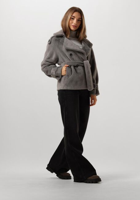Grijze IBANA Faux fur jas CRISTEL - large