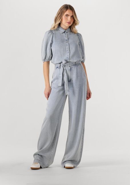 Lichtblauwe FREEBIRD Blouses BRITTE SS - large