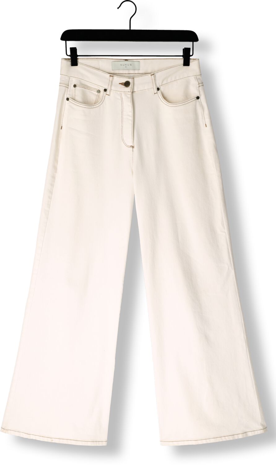 NUKUS Dames Broeken Ruby Pants Gebroken Wit