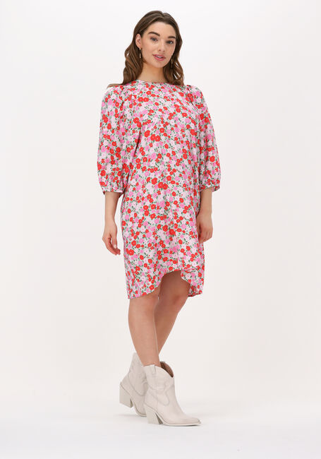 Rode MSCH COPENHAGEN Mini jurk KASMIRA LADONNA 3/4 DRESS AOP - large